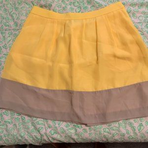 J.Crew Yellow Skirt Sz 8